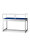 Haubenvitrine 100 cm breit aus Glas und Alu Silber mit 250mm Haubenhöhe Museumsvitrine Tischvitrine Haubentisch Präsentationstisch abschließbar
