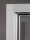 Staubdichte Vitrine auf hohen Beinen 100 cm breit aus Glas und Alu Silber mit LED Beleuchtung Glasvitrine 100 x 60 cm staubgeschützt freistehende Vitrine grau Ausstellungsvitrine mit Beleuchtung abschließbar